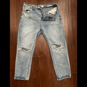 Pac Sun Mom Cropped Jeans